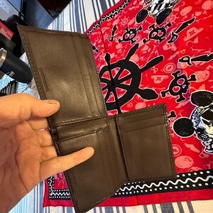 Calvin Klein Brown Leather Bi-Fold Card & Key Wallet